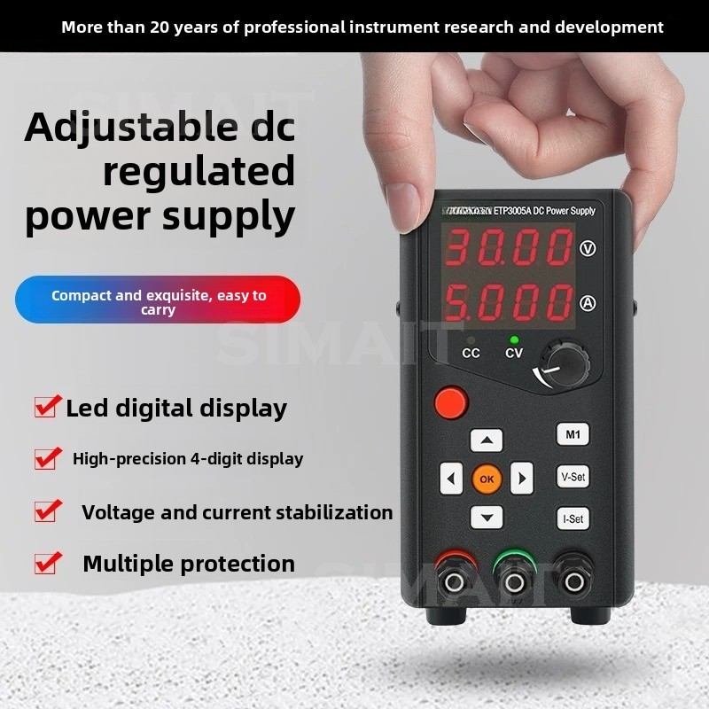 Programmable Dc Power Supply 30V 10A - Mały, regulowany zasilacz prądu stałego, programowalny,