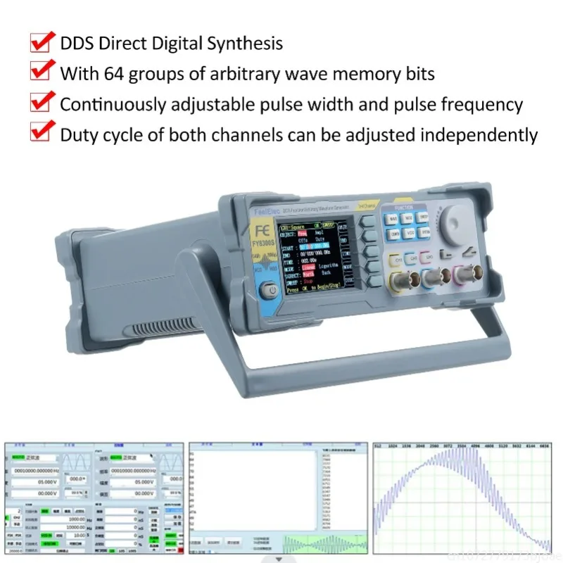 FeelElec FY8300S 60/40/20MHz 3 – Function Arbitrary Waveform Generator recenzja i cena