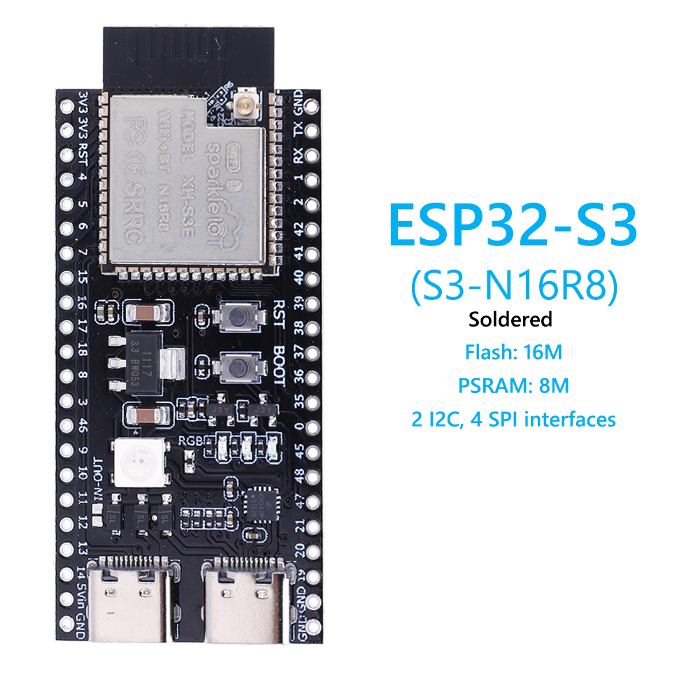 ESP32 S3 N16R8 N8R2 Podwójna p – Esp32 S3 Development Board Lot recenzja i cena